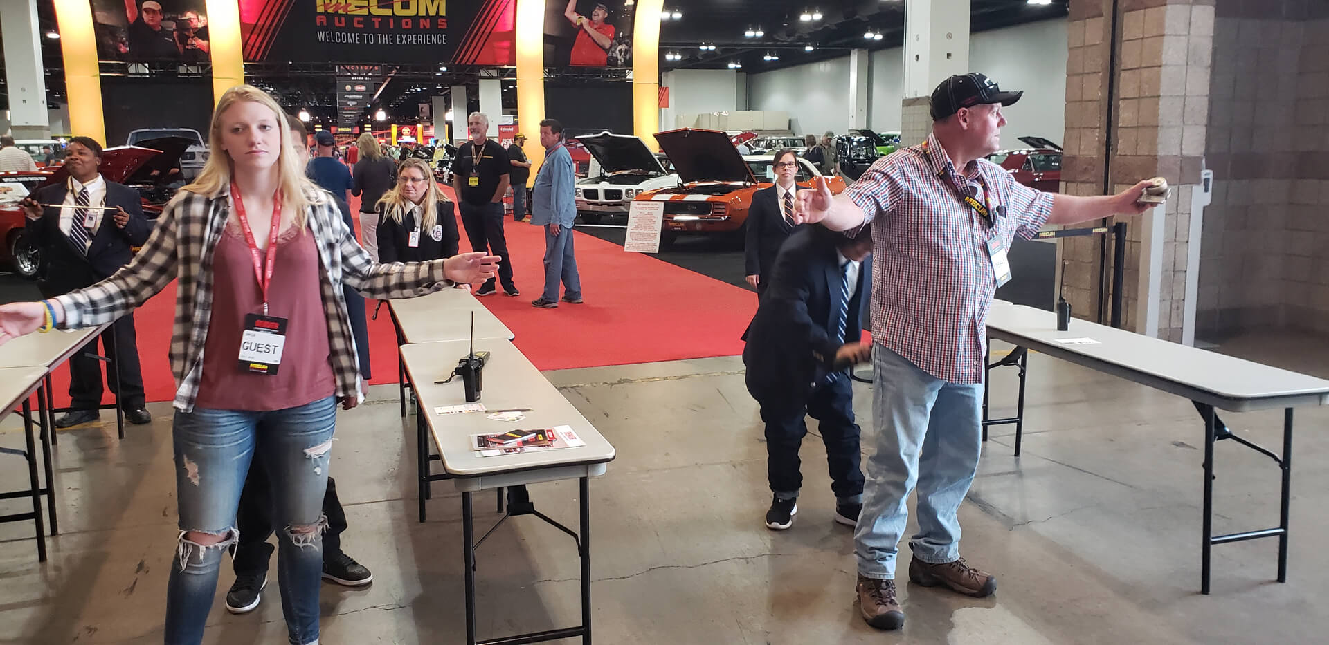 Global Agents providing Entry Check at MECUM 2018 Denver | Glovers Security Solutions